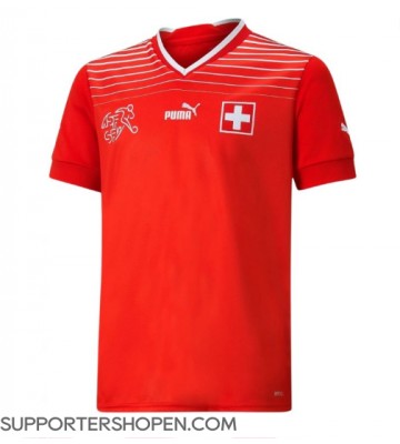 Schweiz Hemma Matchtröja VM 2022 Kortärmad